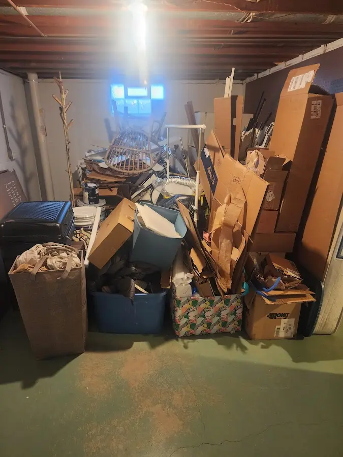 Roll-off dumpster container at job site for 20 Yard Dumpster Rental in McGehee